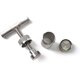 thumbnail image 4 of Stainless Steel Pollen Press T-Type Press Handle Tool - Heavy Duty Durable 100% Premium Anodized (Silver), 4 of 4