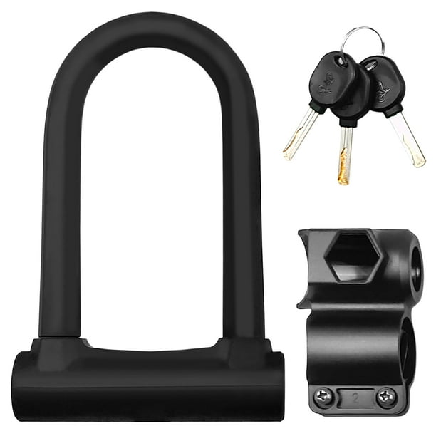 Bike Lock Heavy Duty Bicycle U Lock Secure Lock with Mounting Bracket
