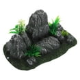 thumbnail image 6 of Soimiss Aquarium Rock Decor Aquarium Ornament Dark Grey 1Pcs, 6 of 8
