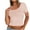 Pink-05, variant on Mittory Women Scoop Neck Short Sleeve Crop Tops Tight Slim Fit Ribbed Cropped Tee Shirt Going Out Workout Tshirt
