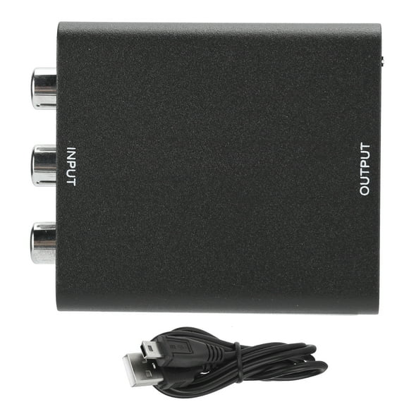 ZOUSSIQI Mini For AV to HDMI Converter High Definition Adapter Connecting TV Displayer ProjectorBlack EL225#76640