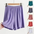 thumbnail image 7 of Moxiu Womens Pajama Shorts Modal Sleep Shorts Soft Elastic Waist Lounge Shorts Casual Loose Pj Bottoms Comfy Thin Sleep Shorts 2025 Gray,XXXL, 7 of 7