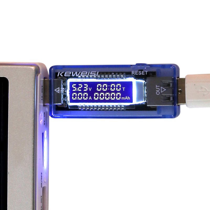 USB Charger Doctor Capacity time Current Voltage Detector Meter Battery Tester & 
