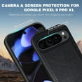 thumbnail image 4 of AIOVETEAB Compatible with Google Pixel 9 Pro XL Case Premium Leather TPU Hybrid Case Cover,Black, 4 of 5
