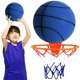 thumbnail image 2 of Balón de baloncesto Air Bounce de alta resistencia, silencioso, para entrenamiento, juguete deportivo de interior para niños, azul oscuro, 21 cm, 2 of 8