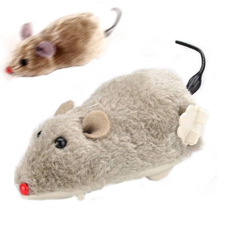 1x Cat Bite toy Pet  Funny Chew Squeaker Cute Movement Rat Pet Mouse Puppy Toys 