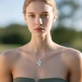 thumbnail image 2 of Cat Necklace Sterling Silver Ladies Jewelry Cat Jewelry Gift, 2 of 6