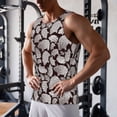 thumbnail image 5 of Rateoe Hand Drawn Pig Pattern Sleeveless Gym Shirt Muscle Tee Breathable Workout Shirt Slim-Fit Tank Quick Dry Fit Muscle Tank Top Bodybuilding Sleeveless T Shirt-Large, 5 of 7