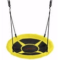 thumbnail image 2 of Machrus Swingan 37.5" Super Fun Nest Swing With Adjustable Ropes - Solid Fabric Seat Design - Yellow, 2 of 5