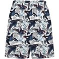 thumbnail image 3 of NICKSUN Shorts de Pyjama Amusants pour Hommes, Bas de Pyjama Doux avec Poches, Baleines, m, 3 of 6