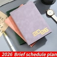 thumbnail image 2 of Bxaolu 2026 Daily Planner One Page Per Day (A5 Size - 5.75'' x 8.4'') - Academic Calendar (Full 2026), 2026 Day Appointment Book with Monthly Tabs, Hardcover - Brown, 2 of 8