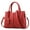 A01-Red, variant on Women’s Large PU Leather Tote Handbag with Removable Shoulder Strap, Roomy Satchel Purse with Multiple Pockets for Work & Travel, 11.8×5.1×8.3 inches(Black)