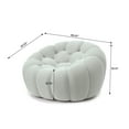 thumbnail image 5 of bokifol 48.43"Cloud Sofa,Modern loveseat Sofa Couch with 3D Honeycomb Shape Knit Fabric Sofa,Comfy Couches for Small Space,Bedroom,Apartment(Light Grey), 5 of 7