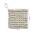 thumbnail image 5 of 1pc Mat de algodón tejido simple 1 unid Matón de olla tejida bastante tejida Pote práctico Mat, 5 of 5