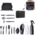 thumbnail image 1 of Juego de Herramientas para Suculentas con Bolsa de Almacenamiento, Kit de 15 Pzas de Mini Herramientas de Jardinería para Plantas Suculentas con Tapete de Lona para Macetas, Kit de Suculentas para Cu, 1 of 7