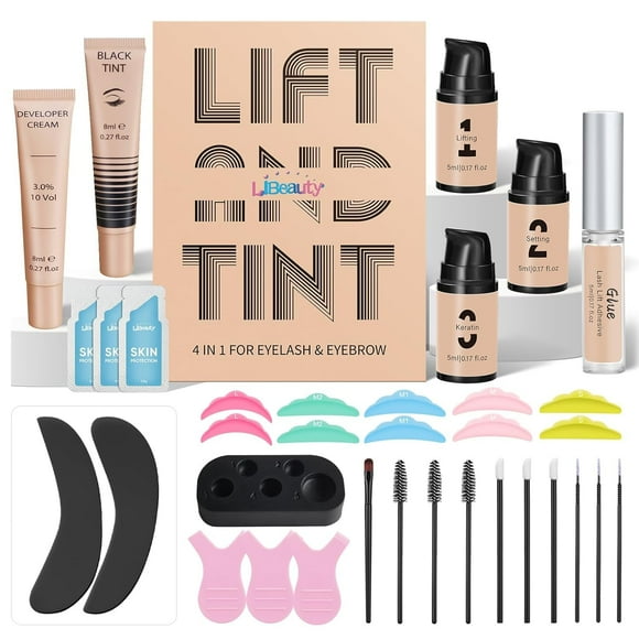 Kit de estiramiento y coloración de pestañas Libeauty Brow Lamination Black