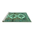 thumbnail image 2 of Ahgly Company Machine Washable Indoor Rectangle Persian Turquoise Blue Traditional Area Rugs, 5' x 8', 2 of 4