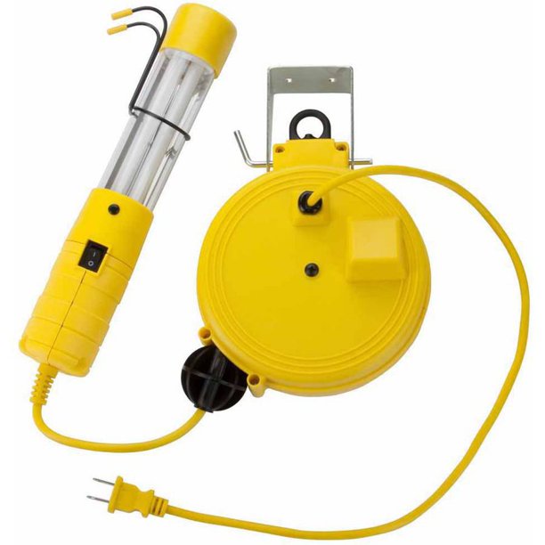 Bayco SL651 13W Fluorescent Work Light on 20' Retractable Reel