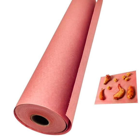 LOVEVER Butcher Paper Breathable Eco-Friendly Butcher Paper Roll for Smoking Flavor Retention Freezer Paper 66GSM Kraft Wax Paper Sheets for Food