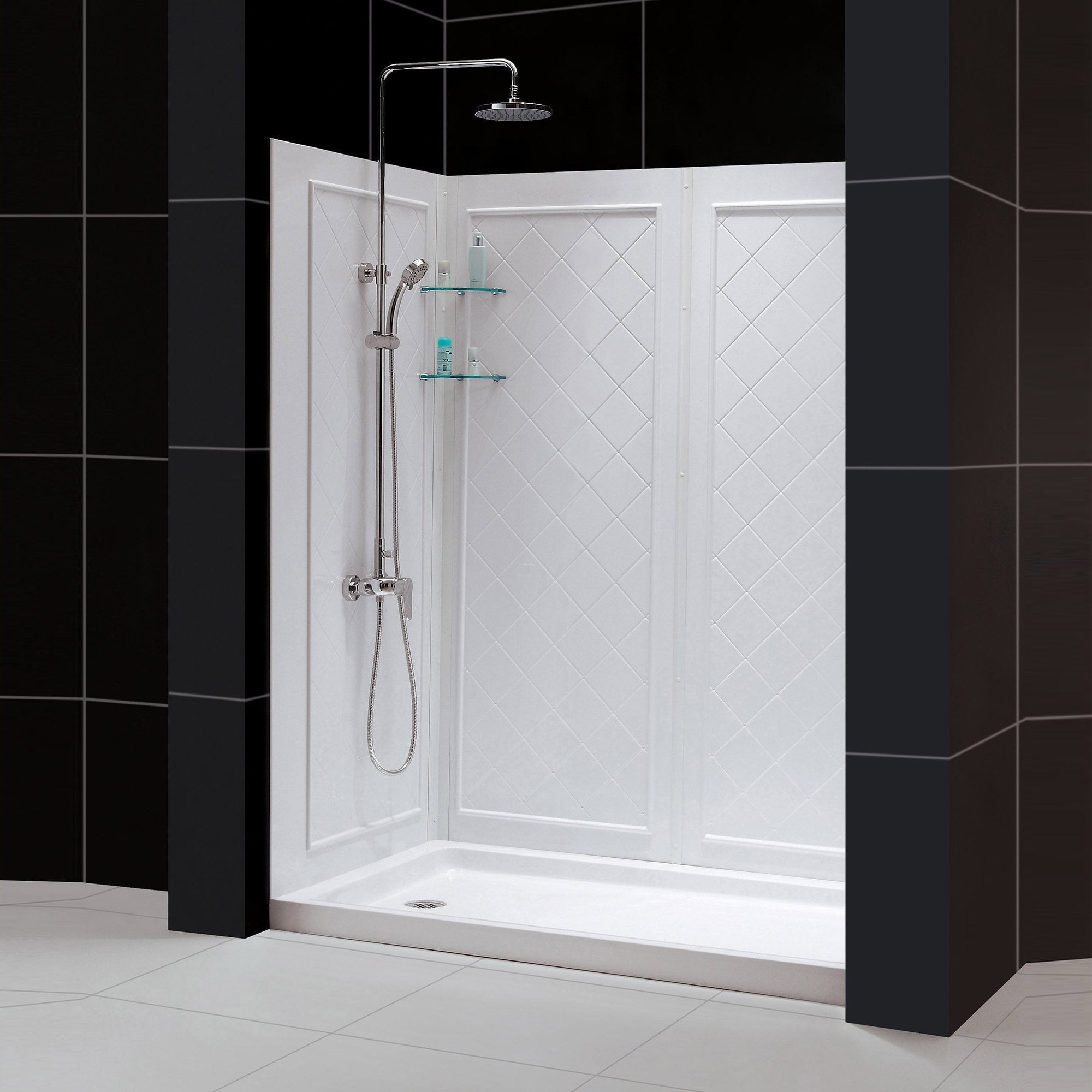 Infinity-Z 36 Inch D x 48 Inch W x 76-3/4 Inch H Clear Sliding