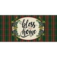 thumbnail image 3 of Evergreen Bless this Home Plaid Sassafras Indoor Outdoor Switch Doormat 1'10"x10" Green, 3 of 3