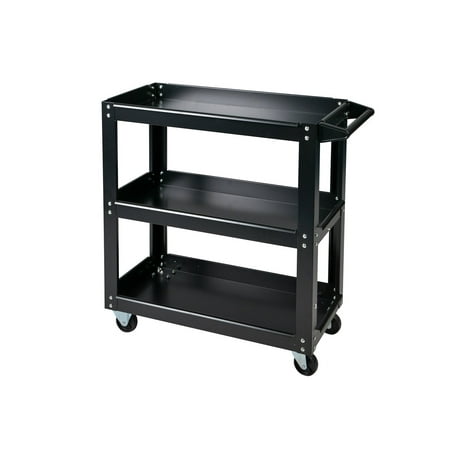 Tool Tray Cart - Buy-Hive Tool Service Cart 3-Tray Utility Tool Organizer Rolling Trolley Workshop Garage