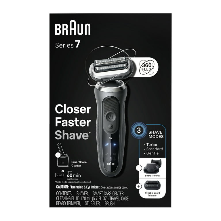 Braun Series 7 7185cc Electric Shaver w/SmartCare Center, Stubbler