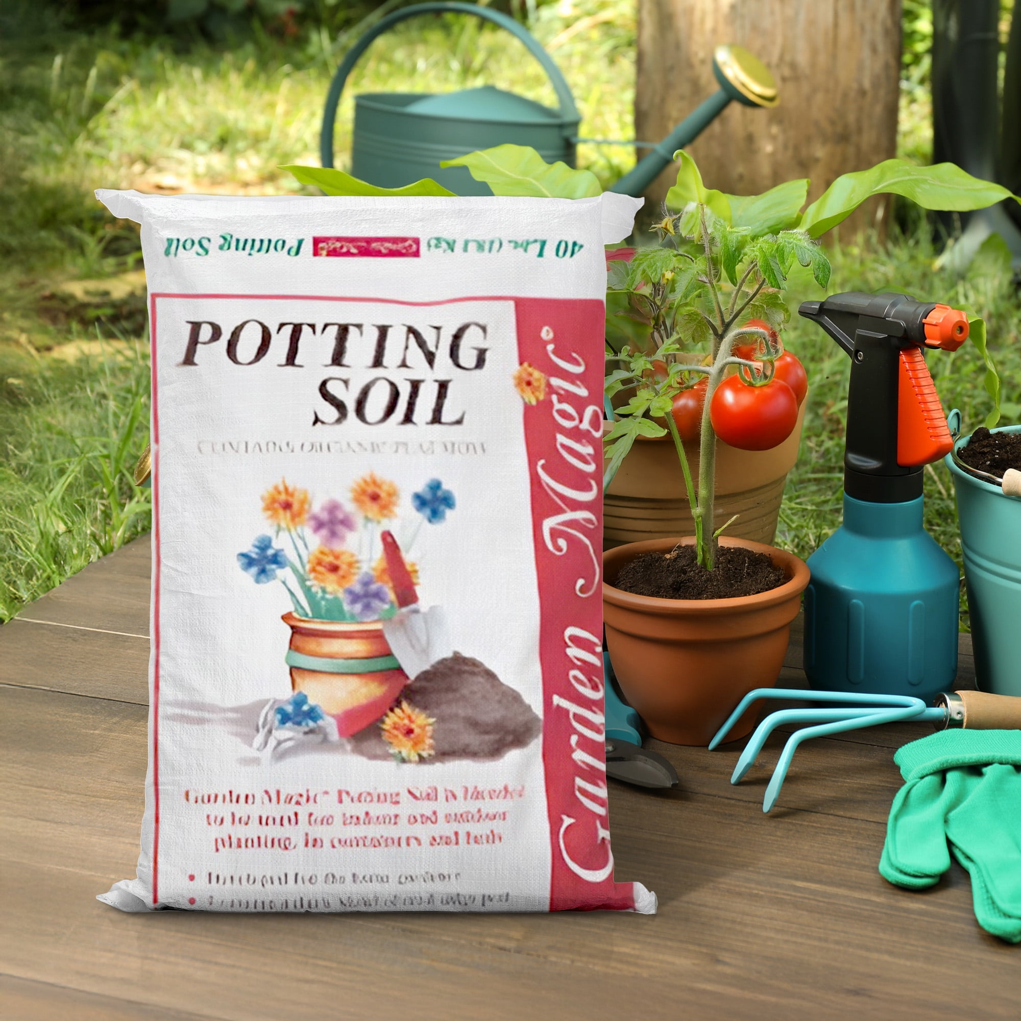 Michigan Peat Garden Magic General Purpose Potting Soil Mix, 40 Pound Bag