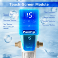 thumbnail image 5 of PureDrop PDR-ARB100WSP Spin Down Sediment Water Filter, Auto Flushing Module with Touch-Screen, Reusable Whole House Sediment Filter for Well Water w/ Scraper, 100-Micron Prefilter Filtration System, 5 of 8