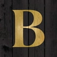 thumbnail image 2 of Harbick, N. 20x20 Black Ornate Wood Framed with Double Matting Museum Art Print Titled - Gold Alphabet B, 2 of 4