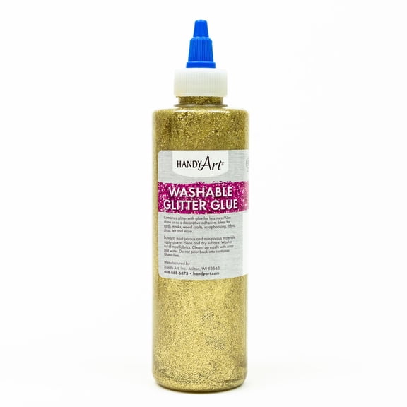 Handy Art Washable Glitter Glue Gold