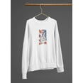 thumbnail image 3 of American Peace Sign Sweatshirt Women -Jennifer Paxton Parker Designs, Female Small, 3 of 4