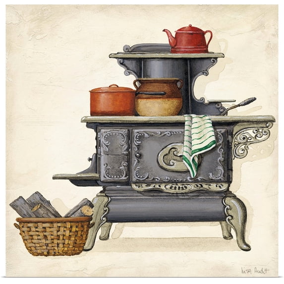 Great BIG Canvas | Rolled Lisa Audit Poster Print entitled Stove II
