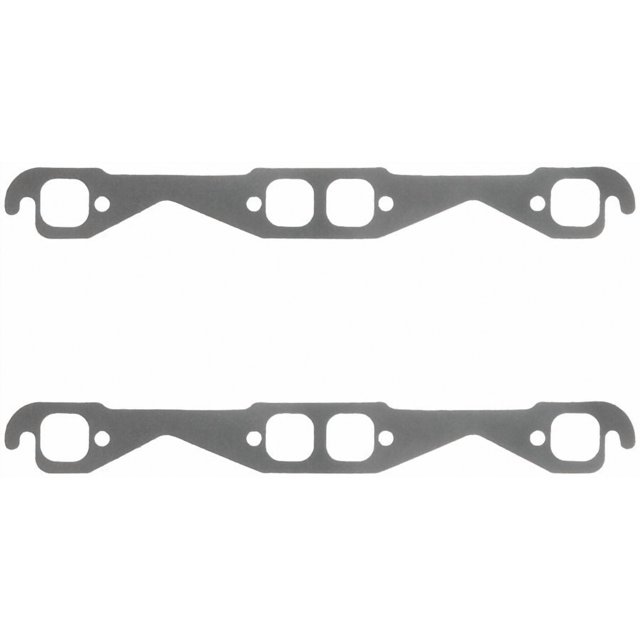 Fel Pro HP Exhaust Header Gasket 1444 Chevy Small Block; Perforated Steel Core With Anti Stick Coating; Set Of 2; 1.38 Inch X 1.38 Inch Port Size