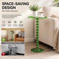 thumbnail image 2 of sexaoalx Acrylic Round Side Table, Clear End Table for Small Space, Modern Bedside Table with Column Base for Living Room Bedroom Balcony, Easy 5-Min Assembly, 2 of 9
