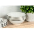 thumbnail image 4 of 10 Strawberry Street Simply Coupe 16-Piece Ceramic Dinnerware Set, Gray, 4 of 9