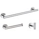 thumbnail image 1 of Juego de 3 accesorios de baño de pared en plata cepillada: gancho para bata, portarrollos de papel higiénico de pared, aro para toallas, toallero de 16", accesorios de baño, toallero, 1 of 1