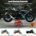thumbnail image 3 of 350LBS Hydraulic Motorcycle Lift Jack, Scissor Lift Jack, Portable Motorcycle Lift Table with 4 Wheels, Foot-Operated Hoist Stand for Motorcycle, ATV, Dirt Bike, 3 of 6