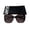 Tortoise/Smoke To Taupe Polarized, variant on Australia Ever After Square Sunglasses, Matte Black/Smoke Polarized Lens