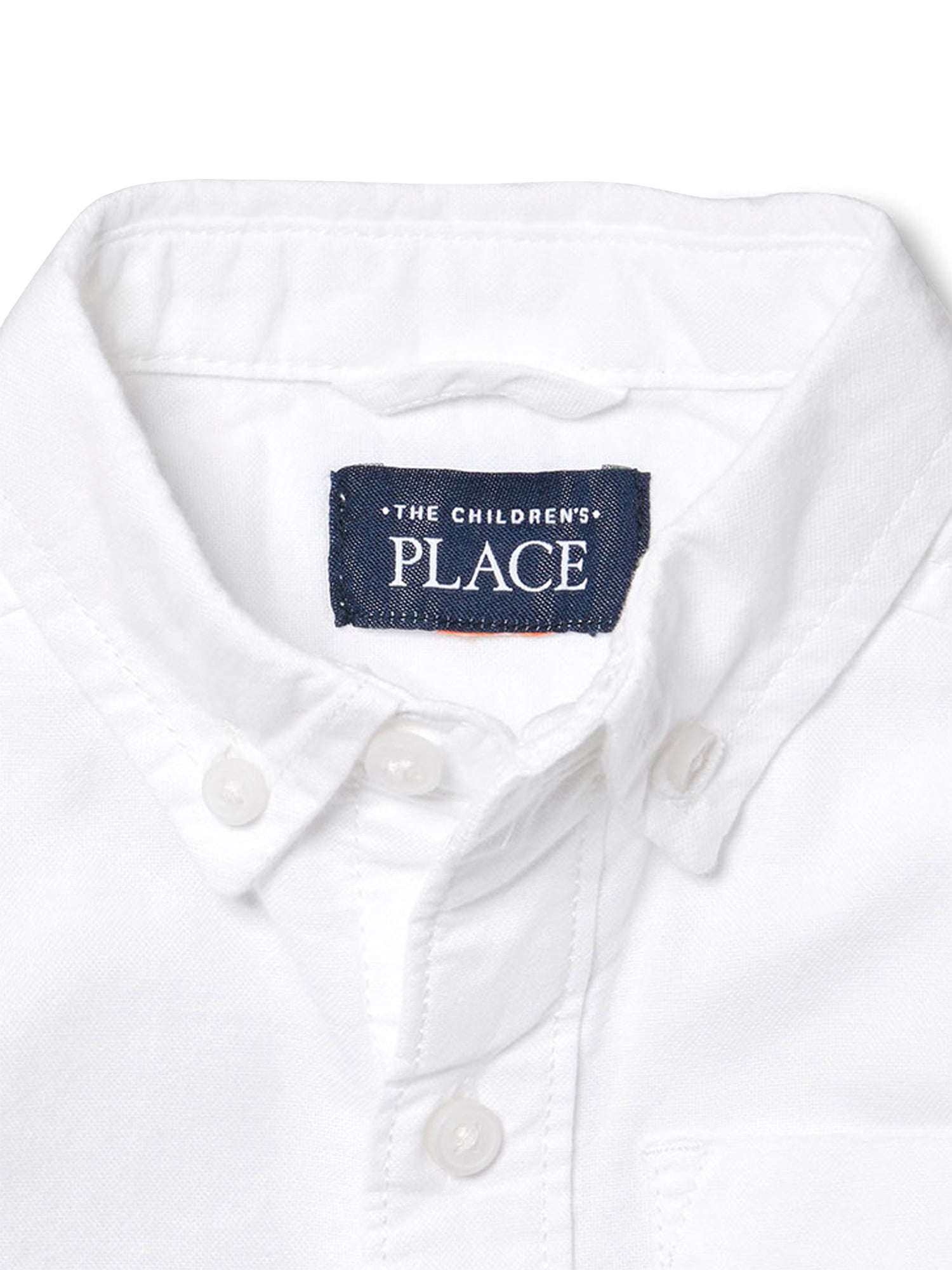 The Children's Place Baby Toddler Boys Long Sleeve Button Up Shirt, Sizes 6M-5T