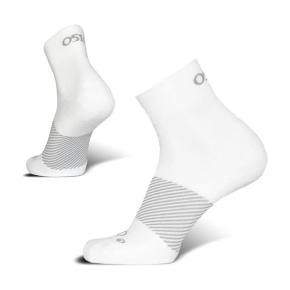 OS1st Wicked Comfort Socks | 1/4 Crew Unisex White Socks