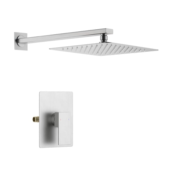 Kibi Cube Pressure Balanced Single Function Shower System with Rough In Valve