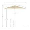 thumbnail image 5 of California Umbrella Venture 7.5' White Market Umbrella in Beige, 5 of 5