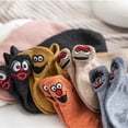 thumbnail image 4 of 10 pares de calcetines tobilleros elásticos bordados calcetín de barco calcetines antideslizantes con emoticonos Ehuebsd Para estrenar, 4 of 7