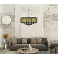 thumbnail image 3 of 60W X 6 Revenna Forged Iron Chandelier With Hand Crafted Glass, 3 of 3