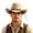 Beige, variant on Wide Curved Brim Western Cowboy Hat Decorative Beaded Lightweight Felt Fedora Hat Travel Party Vintage Sun Hat For Men Women Black