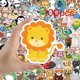thumbnail image 1 of 100PCS Mix Cute Anime Animal Stickers Car Motorcycle Travel Luggage Phone Guitar Laptop Cartoon Sticker Decal Kid Toys Gong Bohan LED, 1 of 2