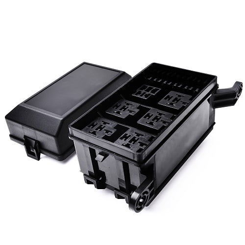 Fuse Relay Box Block Universal Relay Block Box for 12V Automotive Waterproof 