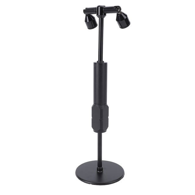 Lámpara De Mesa Inalámbrica LED, Diseño De Doble Luces, Luz Amarilla Cálida, Batería Recargable De 800 MAh, Compacto Portátil, Hierro, Negro Para Dormitorio, Bar,