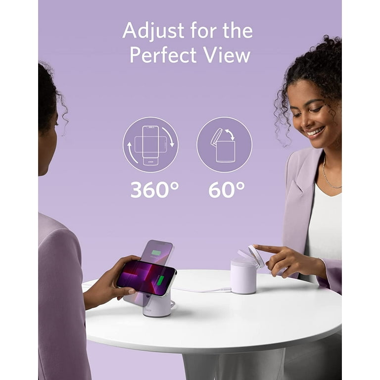 Anker 623 Power Phone Cordless Magnetic Wireless Charger, 2-in-1 Charging Station with 20W USB-C, Purple - Walmart.com Anker 623 Power Phone Cordless Magnetic Wireless Charger, 2-in-1 Charging Station with 20W USB-C, Purple - Walmart.com
